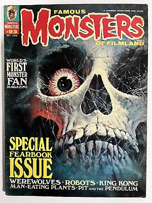 Famous Monsters Of Filmland #93 1972 Warren Publishing Horror Mag Universal • $17.09