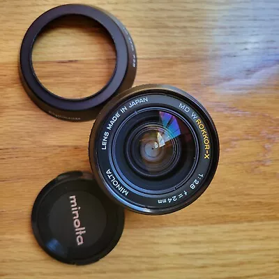 Minolta W.ROKKOR-X 24mm Wide Angle Lens F/2.8 • $150