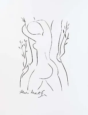 HENRI MATISSE-PASIPHAE EMBRACING AN OLIVE TREE.SERIGRAPH -PLATE SIGNED-1970's • $95