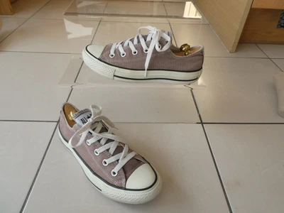 £3 • Buy *CONVERSE* Ladies ALL-STAR CANVAS LOW TOP TRAINERS Taupe Uk4 Eu37 VGC Rrp£60