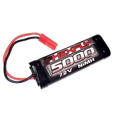 Hexfly 6 Cell 7.2V 5000mAh NiMH Battery (Banana Connector) • $44.15