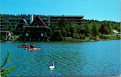 View From The Water At Snow Lake Lodge Mount Snow Vermont Vintage Postcard • $4.75