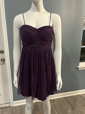 Women’s Minuet Purple Sleeveless Solid Dress Size Medium M • $11.90