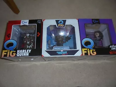 Q-Fig Bundle Harley Quinn Rocket Groot Jessica Jones • £9.99