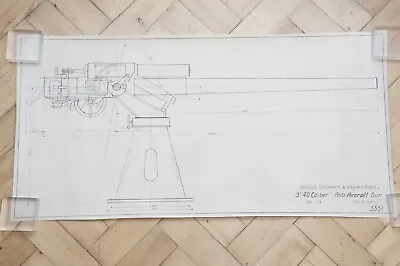 $371.43 • Buy WW2 Original US Artillery Gun Blueprints Driggs Engineering Anti-Aircraft