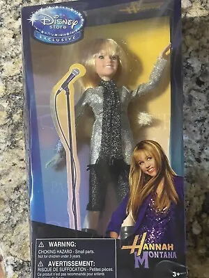 NIB****Hannah Montana Disney Store Exclusive Miley Cyrus Doll Action Figure • $44.95