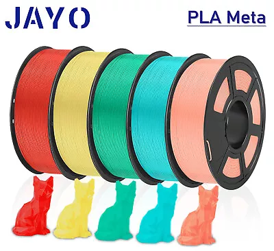 JAYO 3/4/5KG 1.75MM PLA Meta Filament 3D Printer Consumables 1KG Roll Multicolor • $45.88