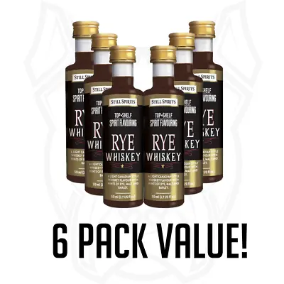 Rye Whiskey Still Spirits Top Shelf Spirit Essence - 6 PACK VALUE! Free Shipping • $67.90