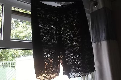 Bnwt Black Lace Cyling Shorts Underwear  Marks & Spencer  26r   28r 28l • £7.99