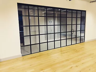 Office Partition Wall -Toughened Glass- Noise Cancelling Acoustic • £1000