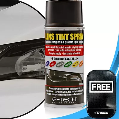 Black Lens Tint Spray E-Tech Car Bike Glass Plastic Headlight 150ml. 1 Can. Mat✅ • £12.98