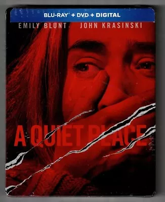 John Krasinski's A QUIET PLACE [Blu-ray/DVD 2018] - NEW! - STEELBOOK PKG! • $0.93