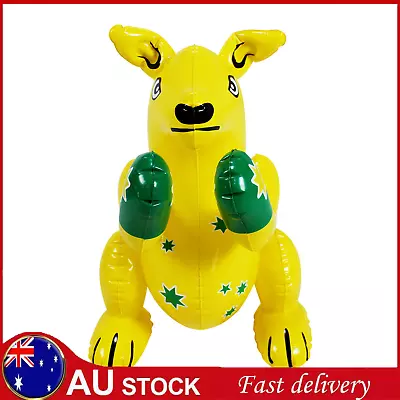 40CM Australia PVC Inflatable Boxing Yellow Kangaroos Animal Model Decoration  • $10.99