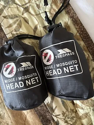 2 Trespass New Mosquito/midge Head Net New • £10