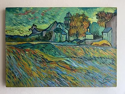 Vincent Van Gogh (Handmade) Oil Painting On Canvas Signed & Stamped • $950