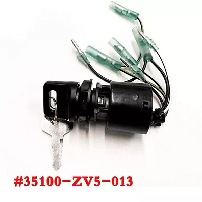 Ignition Switch W/Keys #35100-ZV5-013 Replacement For Honda Outboards BF115-225 • $38.17