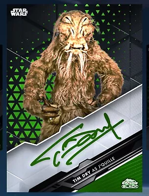 £7.68 • Buy Topps Star Wars Card Trader Chrome Black Wave 2 Green J'Quille Workbench Epic