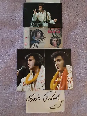 Elvis Presley Signature White Scarf&aloha Hawaii Concert Photos&ticket Stub Lt 5 • $60