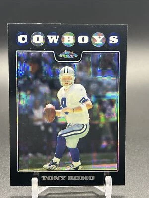 $5 • Buy 2008 Topps Chrome Tony Romo Black Xfractor Dallas Cowboys TC14
