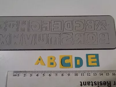 Sizzix Summer Block Alphabet Decorative Strip Rare Die Cutter • £10