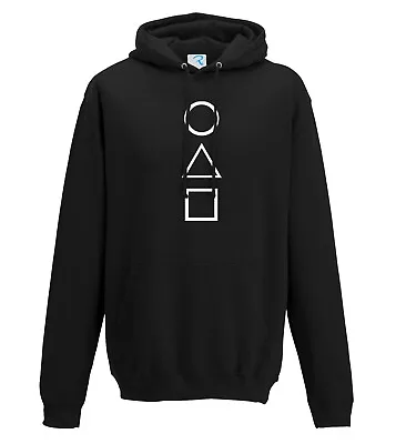 Squid Games Guard Mask Shapes Vertical Hoodie Merch Gift All Sizes Adults & Kids • £17.99