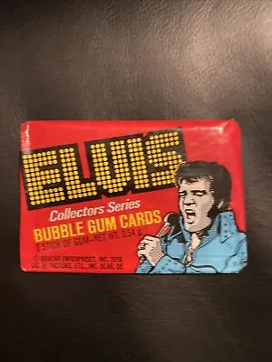 1978 ELVIS COLLECTORS SERIES BUBBLE GUM CARDS Sealed  Wax Pack Read More • $2.25