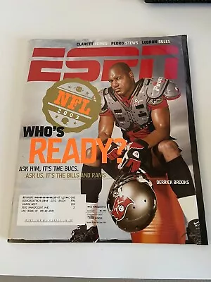 ESPN The Magazine September 2003 Derrick Brooks Buccaneers Cover  • $7.39