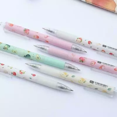 0.5mm Cute Fruit Printed Ink Pen Student School Office Press Gel Pen Nice • $1