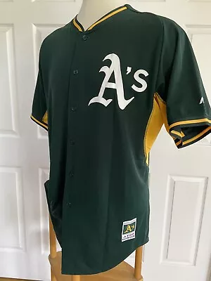 OAKLAND ATHLETICS #45 Majestic Cool Base Authentic Spring Training Jersey Sz. 48 • $79.99