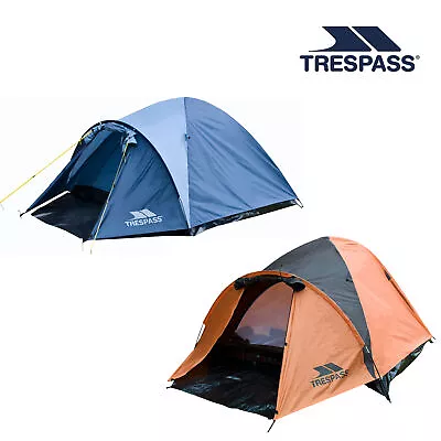 Trespass 4 Man Tent Double Skin Waterproof Camping Hiking Festival Ghabhar • £59.99