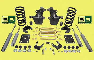 3  / 5  Drop Lowering Kit Coils Axle + SHOCKS For 1997 - 2003 Ford F-150 V6 2WD • $519.42