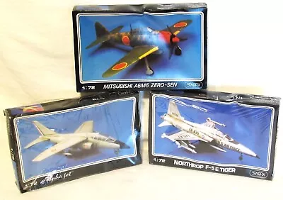 Starfix  Set Of 3 Model Kits-Mitsubishi A6M5 Northrop Tiger Alpha Jet-1:72 NOS • $28