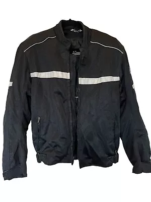 Fulmer Black Protective Armor Motorcycle Firetrack II Jacket M/W Size M Armour • $39