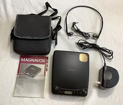 Vintage Magnavox AZ6811 Personal Portable CD Player Headphones Case Manual • $49.99