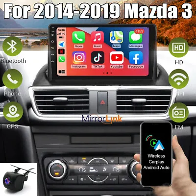 Android 12 Car Stereo Radio Apple Carplay GPS Navigation For Mazda 3 2014-2019 • $157.01