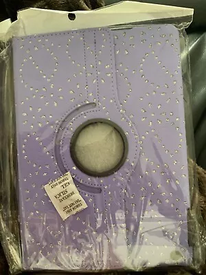 £4.75 • Buy IPad Air Bling Sparkle Lilac Purple Case- 369 Rotating BRAND NEW