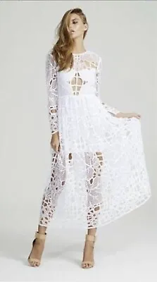 Alice McCall Burning Love Dress In White Leaf Wedding Size AU6/US2/EU34 • $190