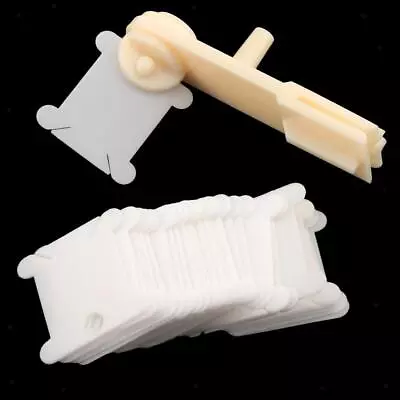 Hand Operated Yarn Wool Thread Winder Holder Tool Machine With 30 Pieces Plastic • £5.90