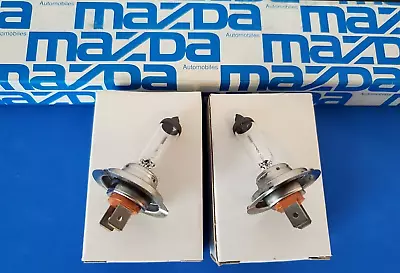  2- New OEM For Mazda Philips H7- 55W Halogen Headlight Bulbs Fog Lights #12972 • $12.88