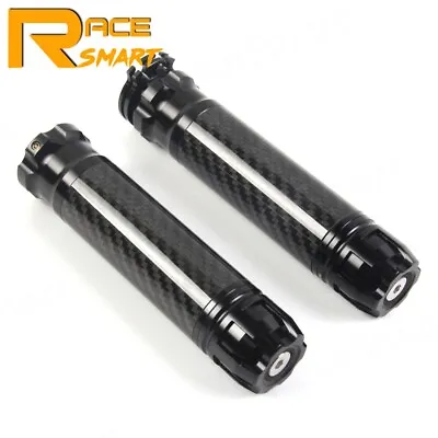 22mm Carbon Fiber Handlebar Grips For BMW S1000R S1000RR S1000XR R1200GS R1250GS • $29.74