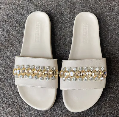 New MYSTIQUE Sandals Bling Crystal Flat Sandals SZ 10 • $199.99