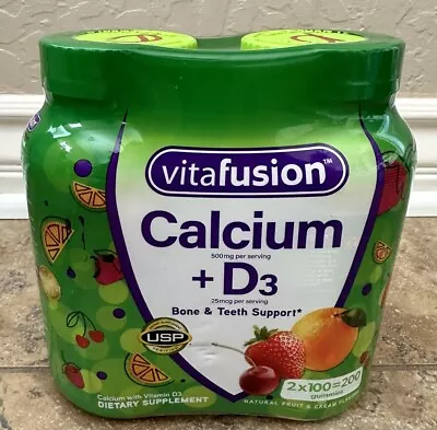 NEW Vitafusion Calcium + D3 Gummies (200 Ct.) • $25.60