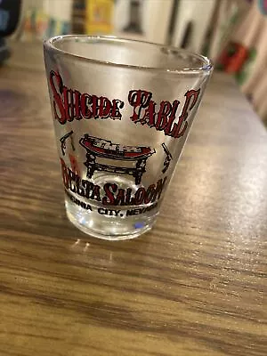 Vintage Shot Glass - Suicide Table Delta Saloon Virginia City NV • $5.99