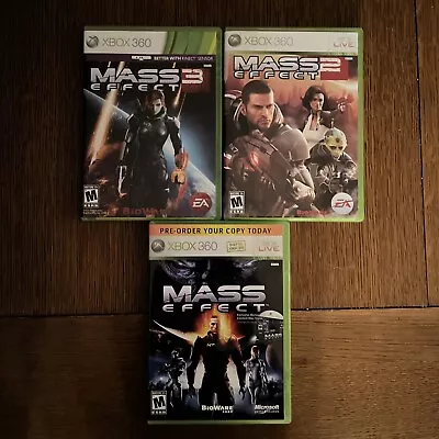 Mass Effect Bundle Game Lot 2 And 3 (Microsoft Xbox 360 XB360) • $12.99