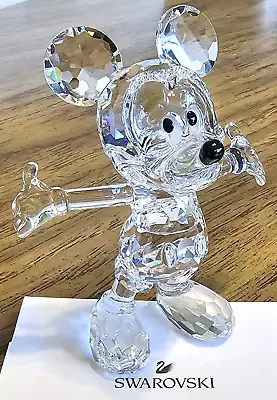 🐭 Swarovski Crystal 2005 L.E. Disney Showcase Large Mickey Mouse  Figurine NIB • $46