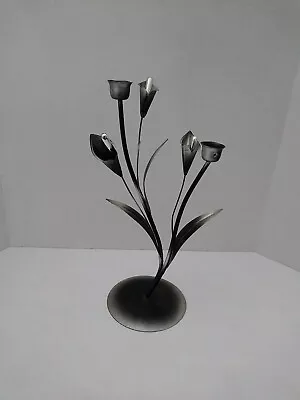 Metal Calla Lily Candle Holder For 2 Skinny Candles. 1 • $16