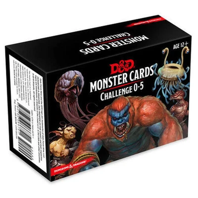 $74.19 • Buy Dungeons And Dragons Spellbook Cards Monster Challenge Deck 0-5 179 Cards