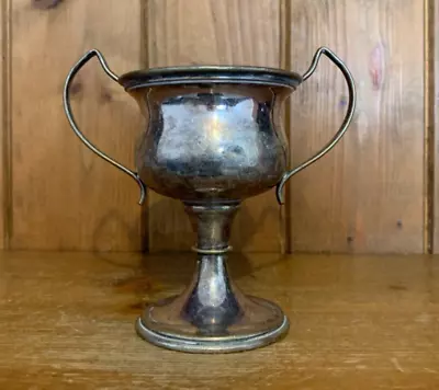 NOT ENGRAVED Silver Plate Trophy Loving Cup Trophies Trophy • $34.83