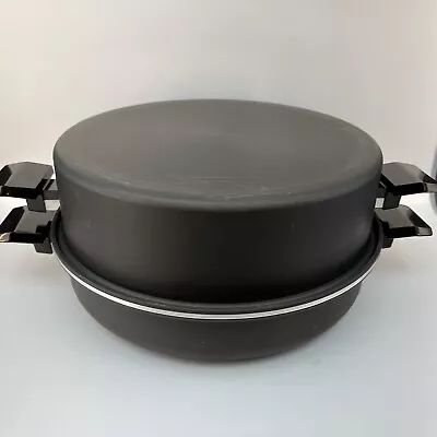 MIRACLE MAID Anodized Aluminum￼ 11” Fryer Stock Pot / High Dome Lid Cookware USA • $47.95