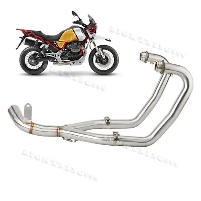 For Moto Guzzi V85 TT 2019-2023 Motorcycle Exhaust Front Link Pipe Mid Tube Slip • $281.18